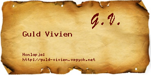 Guld Vivien névjegykártya